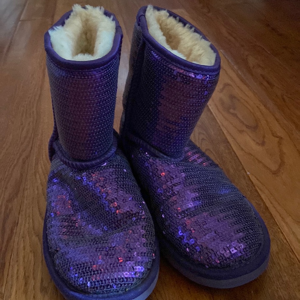 UGG purple winter boots size 4